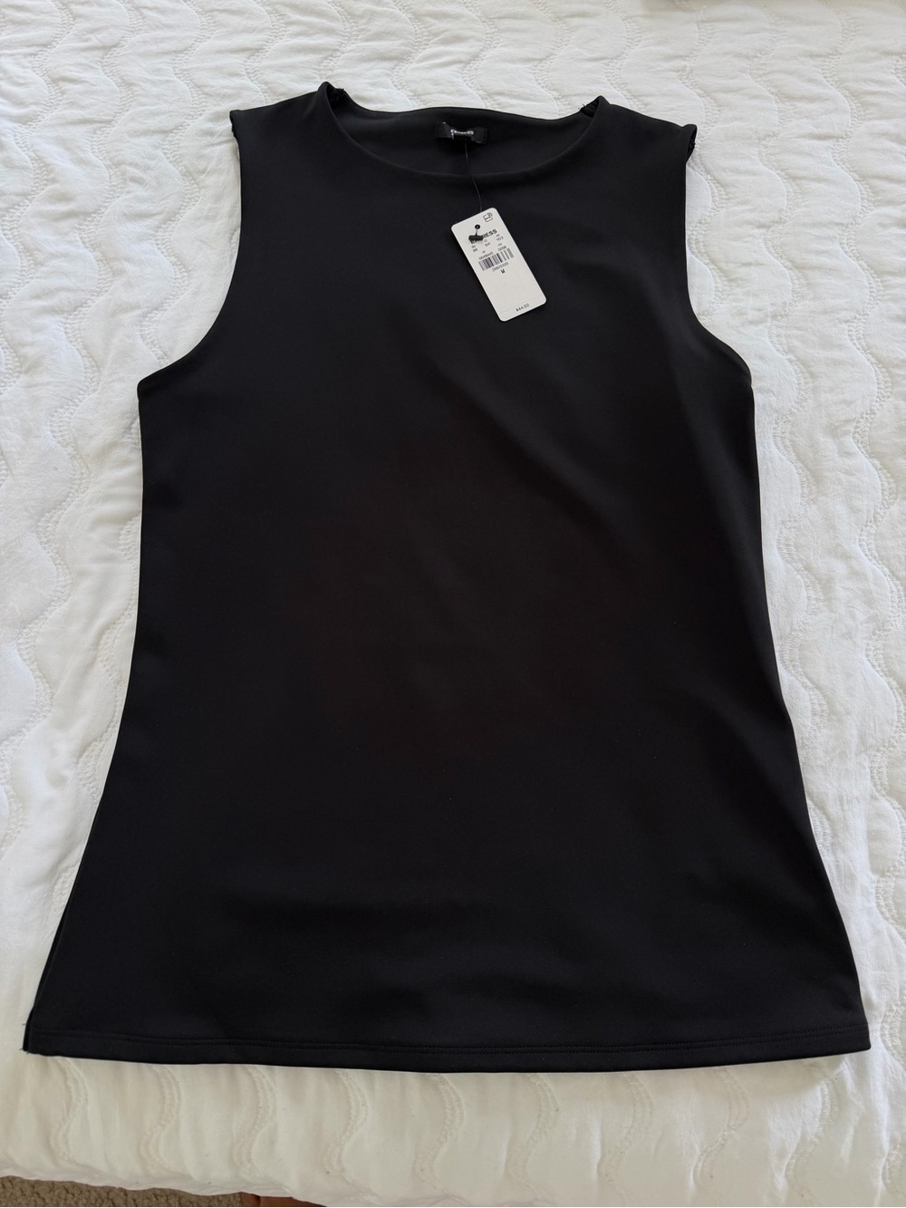 Express Black Body Contour Tank Top